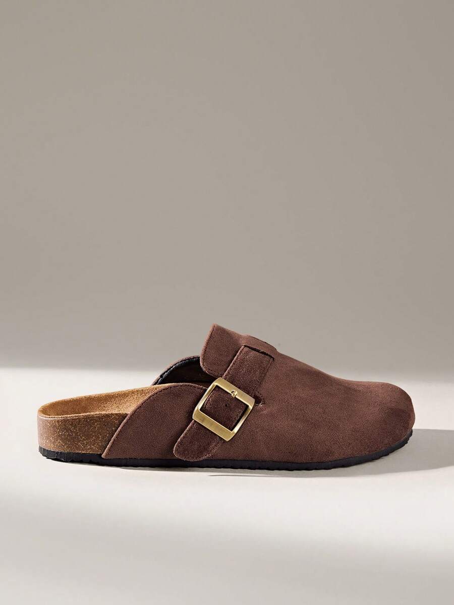 Solecia 女士休闲百搭通勤平底鞋 - 咖啡棕 - 查看 1