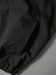 Bộ đồ nam PAVTROS gồm áo khoác cardigan có mũ trùm đầu và quần short, phối sọc phản quang, thích hợp cho Ngày Valentine, Xuân Hè, làm quà tặng cho bạn trai, lễ hội Mardi Gras, phong cách cổ điển, thời trang đường phố, tiệc tùng, ngày lễ Thánh Patrick, đi chơi. - màu đen - Xem 7