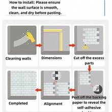 5pcs 3d Epoxy Resin Wall Stickers, Pu Self Kitchen And Bathroom High-Temperature Resistant Pet Tile Stickers And Wallpapers - Multicolor - View 5