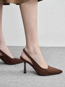 CUCCOO BIZCHIC Women's Pointed Toe Fashion High Heel Pumps Spring Shoes Spring Break Easter Valentine's Day - Brown - View 5