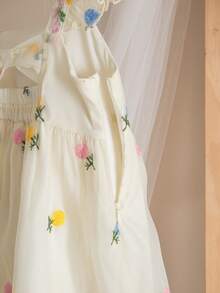 SHEIN 这款女婴休闲、简约、可爱的无袖连衣裙，饰有通体花卉印花，适合生日派对、晚宴、演出、婚礼、洗礼、开幕式、日常穿着、上学、郊游以及秋冬季节穿着。 - 彩色 - 查看 7