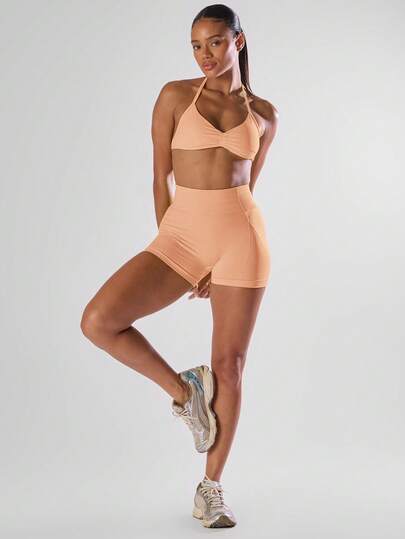 Musera Sport High Waist Mini Shorts Active Comfy Workout Gym Running Run Club, Padel, Tennis, Pickleball Gym Fitness