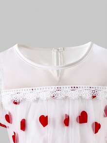 小女孩连衣裙 - 米色 - 查看 5