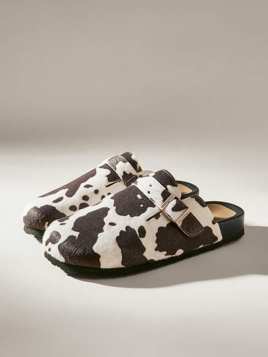 Solecia 女士秋冬休闲平底牛皮扣带鞋 - 棕色 - 查看 1