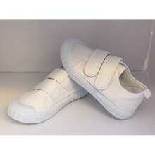 TENIS BLANCOS DE TELA CON DOBLE AJUSTE - Blanco - Ver 3