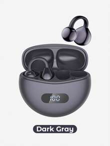 Teckwe Purple LED Display Clip-On Earphones, Sound-Proof, Long-Wearing Comfort, Open-Ear Sports Design, Wireless Earbuds With Voice Call Support, Valentine's Day Gift - one-size - View 12
