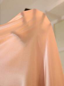 MuseNap CURVE Plus Size Women Champagne Faux Silk Long Nightgown + Long Lace Trim Robe 2 Pieces Sleepwear Set - Champagne - View 7