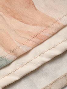 DAZY Đầm midi ngắn tay xếp ly in họa tiết trái tim thanh lịch dành cho nữ, thích hợp cho lễ Phục sinh. - Hồng - Xem 5