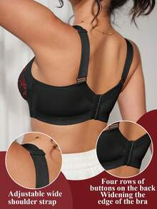 DesireSculpt 1 pieza Sujetador inalámbrico ajustable y suave con soporte y elevación para mujer - Multicolor - Ver 3