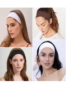 4pcs/Set Women Headband Multipurpose Daily Wear, Suitable For Outdoor, Running, Yoga, Absorb Moisture, Elastic Fit And Comfortable, Fit For All Fitness Enthusiasts, Keep Hair And Sweat Away - Multicolor - View 6