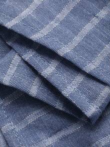 DAZY Women's Casual Striped Shirt Dress With Belt, Spring/Summer Wedding Guest Dress - Blue - View 7