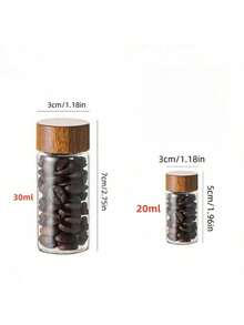 1pcMini Glass Sealed Jar, 20m, L30ml Portable Test Tube Storage And Storage Tools, Sealed Storage Of Small Empty Bottles - Multicolor - View 2