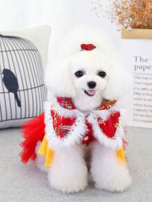 PETSIN Áo khoác và áo hoodie nhung mềm mại mùa Thu/Đông cho thú cưng – Áo len ấm áp mềm mại với khóa cài tiện dụng cho chó, mèo và các động vật nhỏ, thích hợp mặc trong nhà và ngoài trời. - Nhiều màu - Xem 12