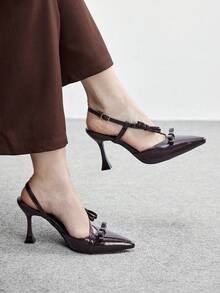 CUCCOO BIZCHIC 女士高跟凉鞋 - 咖啡棕 - 查看 4