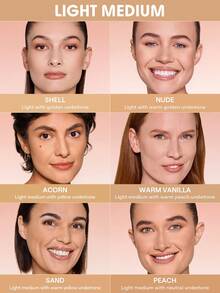 SHEGLAM Lock & Go Long-Lasting كوشن فونديشن-Warm Vanilla علامة تجارية جمال مكياج ميكب مستحضرات تجميل للنساء الفتيات مثالي لفصل الشتاء الربيع مثالي ل- Y2K أزياء أنيقة رمضان هدية حفلة جاهز أفضل لون - Warm Vanilla - مشاهدة 10