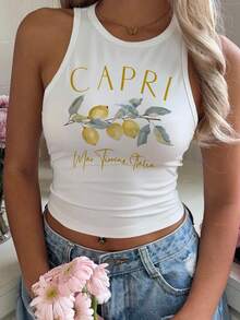 Modelyn Casual Minimalist Round Neck Tight Fit Women Tank Top, Suitable For Summer Spring - Multicolor - View 1