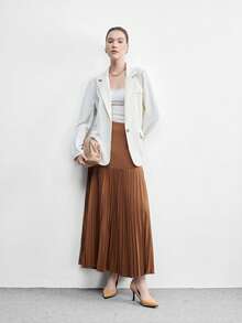 CUCCOO BIZCHIC Giày cao gót mũi nhọn cho nữ - Màu nâu đậm, kiểu dáng Pháp cổ điển với gót mảnh, thích hợp cho mùa xuân, lễ Phục sinh, dạ hội. - Màu vàng - Xem 10