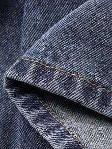 DAZY Rok Denim Lipit Kasual untuk Anak Perempuan - Biru - View 7