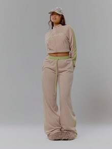 MUSERA Low Rise Straight Leg Joggers Co-Ord Bottom Only Streetwear Coolgirl Winter Sexy Casual Odd Drift - Multicolor - View 1