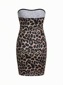 Modmama Váy ống bầu họa tiết da báo và màu trơn - Nhiều màu - Xem 11
