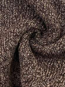 Aloruh 卡其色斜肩领女士休闲短款针织套头毛衣，秋冬女装 - 卡其色 - 查看 9