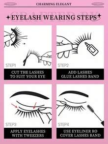 20 Pairs Russian Striped False Eyelashes D Curl Thick Fluffy Volume Lashes For Daily Party Eye Makeup Travel Essential Cosmetics Accessories - Fluffy Lashes - View 6