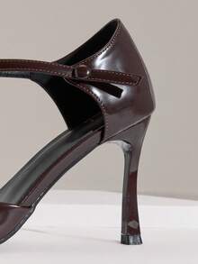 SHUZIA Women's Elegant Stylish Point Toe Ankle Strap Stiletto Pumps