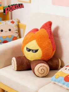 Adorable Shape Of Small Fire And Flame Expression Modeling Plush Toy Equipped With Sable Fur Material Super Soft Short Plush Material Handmade Doll Fiber Filled Animal Crochet Doll The Perfect Gift For Parents - Multicolor - View 3