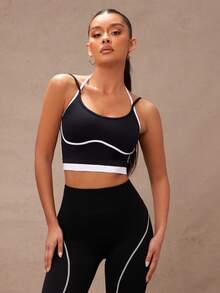 Lumalex 休闲运动背心，简约时尚，日常健身穿着 - 黑色 - 查看 7