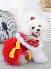 PETSIN Áo khoác và áo hoodie nhung mềm mại mùa Thu/Đông cho thú cưng – Áo len ấm áp mềm mại với khóa cài tiện dụng cho chó, mèo và các động vật nhỏ, thích hợp mặc trong nhà và ngoài trời. - Nhiều màu - Xem 10