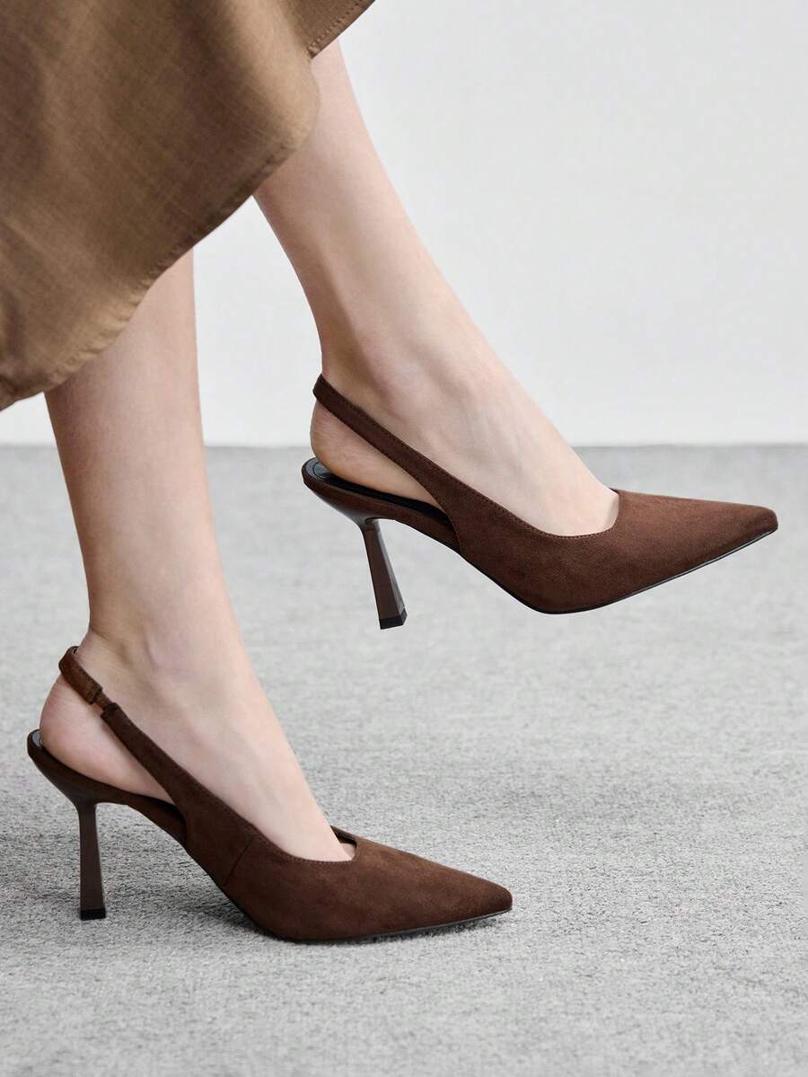 CUCCOO BIZCHIC Women's Pointed Toe Fashion High Heel Pumps Spring Shoes Spring Break Easter Valentine's Day - Brown - View 1