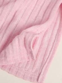 SHEIN Teen Girls Off Shoulder Ruched Bow Dress - Pink - View 5