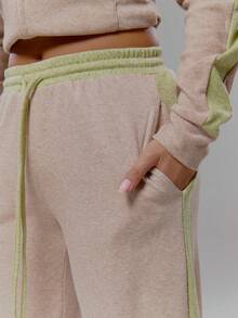 MUSERA Low Rise Straight Leg Joggers Co-Ord Bottom Only Streetwear Coolgirl Winter Sexy Casual Odd Drift - Multicolor - View 5