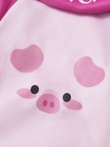 PETSIN 1pc Polyester Animal-Themed, Letter-Print, Warm Hooded Sweatshirt Suitable For Cats And Dogs, Both Indoors And Outdoors. - Pink - View 6