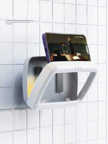 Zazumi 1Pc New Design 360° Rotatable Waterproof Phone Holder - Bathroom Phone Case For Bathing & Video Streaming, Hands-Free Entertainment Tool - Multicolor - View 1