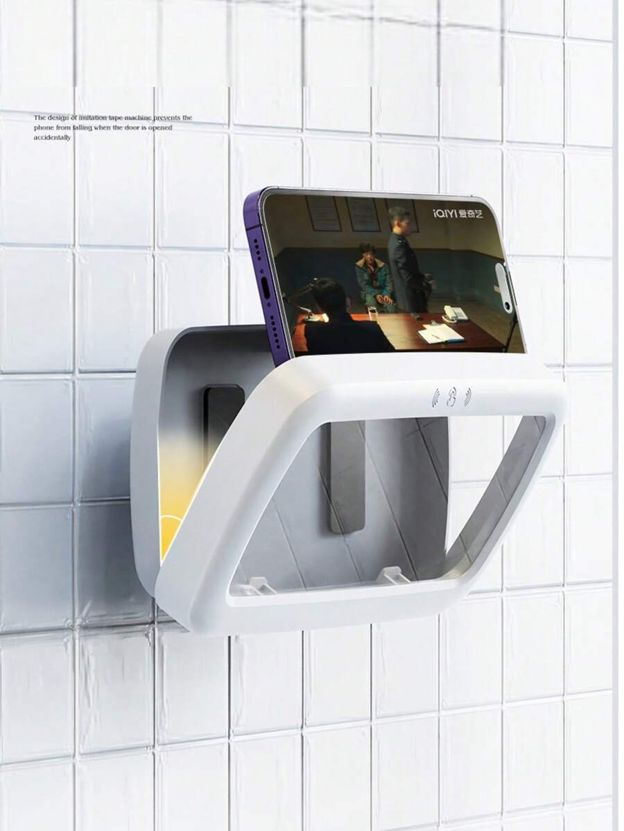 Zazumi 1Pc New Design 360° Rotatable Waterproof Phone Holder - Bathroom Phone Case For Bathing & Video Streaming, Hands-Free Entertainment Tool - Multicolor - View 1