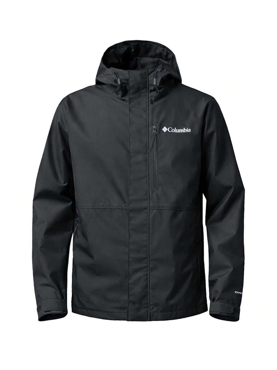 Columbia Men's Waterproof Rain Hooded Jacket Black - màu đen - Xem 1