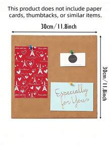 1pc 11.8-Inch Square Frameless Cork Board With Adhesive Backing, Decoration Board For Photo Wall Display And Announcement, Board, Cork Board, Room Decor, Bulletin Board, Classroom, Pin Board, Office Decor, Vision Board, Calendar Board, Bedroom Decor,Fall Decor - Brown - View 2