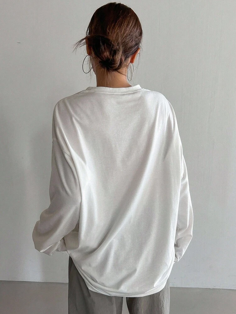 Women's Casual Round Neck Long Sleeve T-Shirt