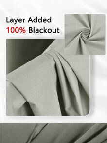 2片装遮光窗帘，隔热衬里，适用于客厅、卧室、厨房、浴室等家居装饰。 - 純色 - 查看 6