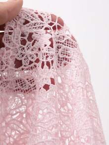 DAZY 2pcs/Set Fitted Long Sleeve Top And High Waist Bodycon Skirt Suit, Fashionable Women Outfit - Pink - View 5