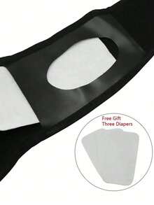 1条透气一次性卫生内裤，带可替换纸巾 - 黑色 - 查看 5