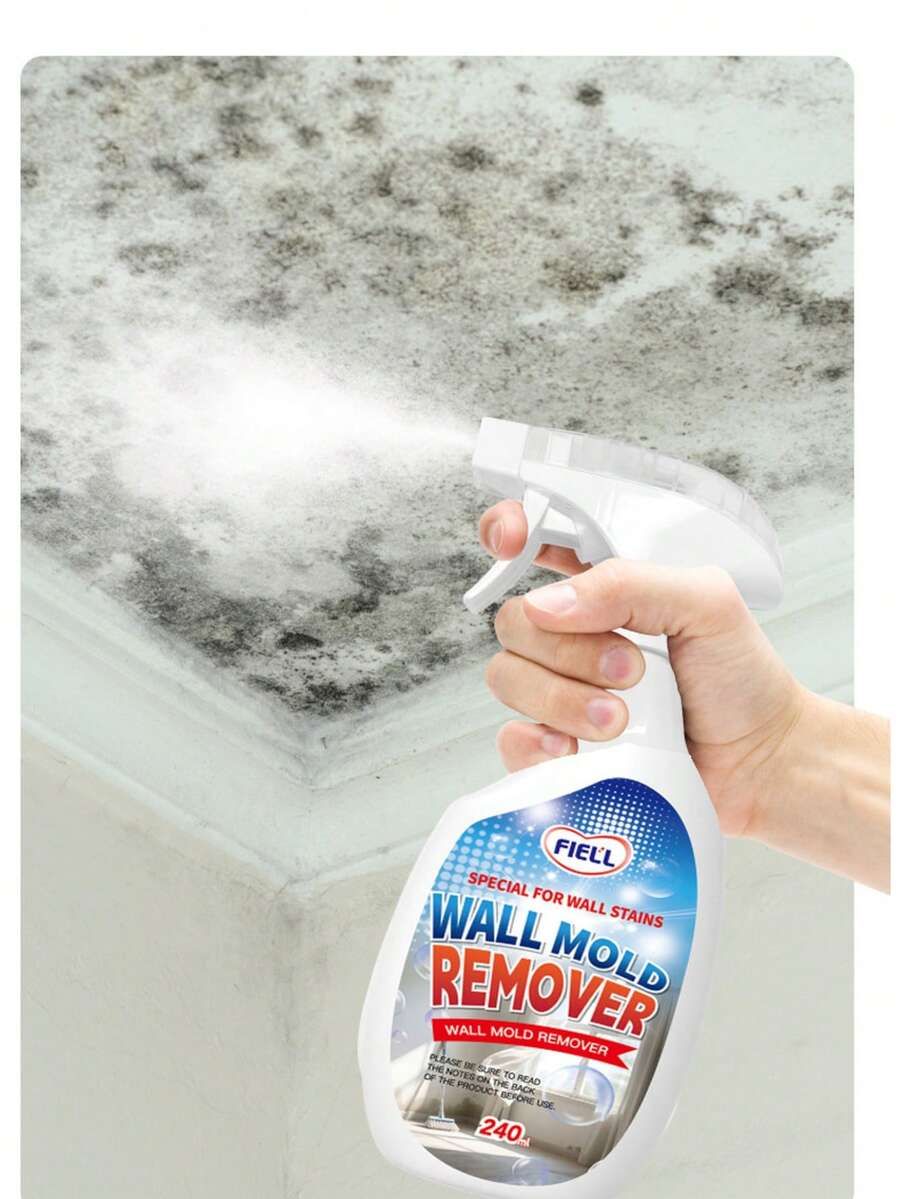 1pc 240ml Bottle Of Wall Mold Remover, Prevents And Removes Mold Spots And Mildew, Cleans White Walls, Removes Mold And Mildew Stains From Wallpaper, Suitable For Walls, Tile Grout, Sinks, Toilets, And Bathrooms. A Great Gift For Family And Friends. - Multicolor - View 1