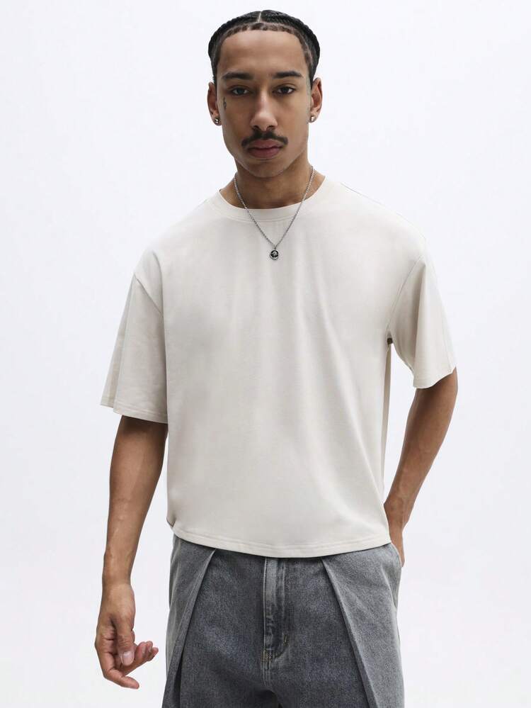 Boxy Fit T-Shirt With Back Print