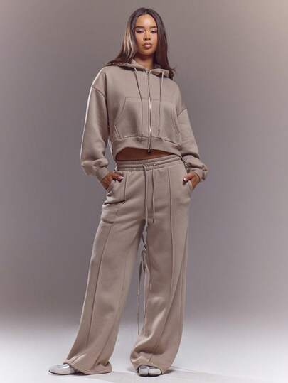 MUSERA Mid Rise Washed Lace Up Back Straight Leg Joggers Tracksuit Bottoms Only Spring Summer Cute Sexy Streetwear Night Out Ballet Sleeze