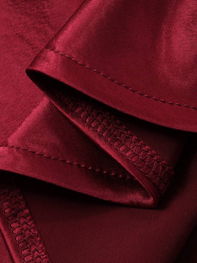 Women's Elegant Solid Color Pleated 3D Flower Blouse, Summer,Wedding Guest Dress Women