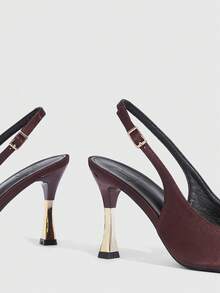CUCCOO SZL Tacones para mujer - Café de seda marrón - Ver 5