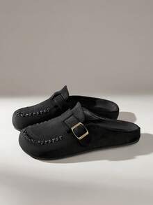 Solecia Women Flats - Black - View 3