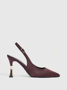CUCCOO SZL Tacones para mujer - Café de seda marrón - Ver 2