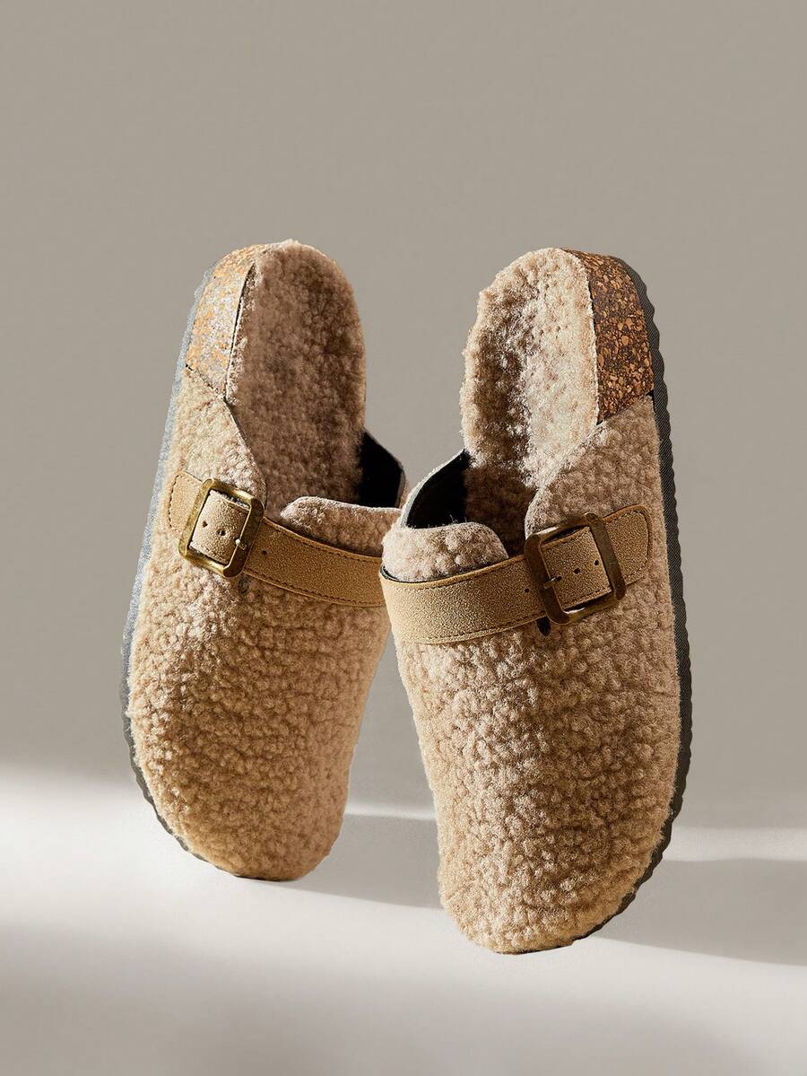 Solecia Giày đế bệt quai mảnh màu kaki, thời trang khi đi làm, mua sắm, ở nhà, đi nghỉ - Màu Khaki - Xem 1